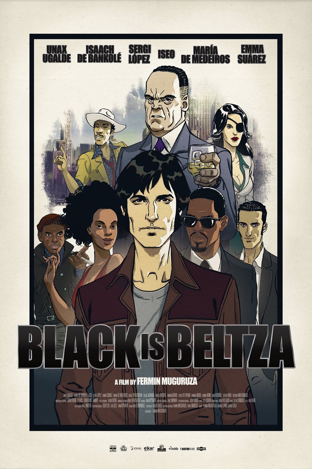 L'affiche originale du film Black Is Beltza en espagnol