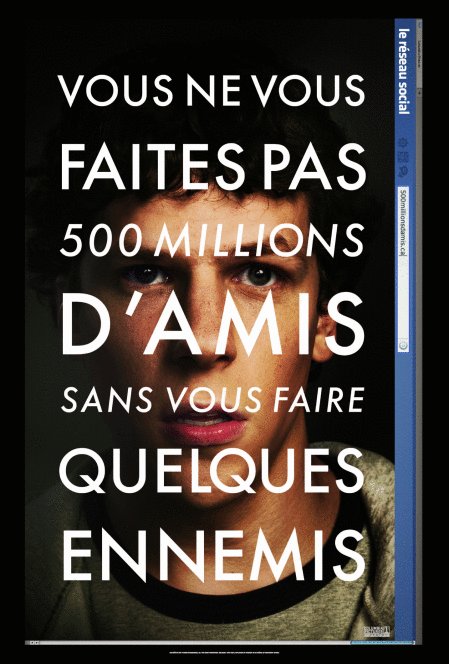 L'affiche du film Le Réseau social