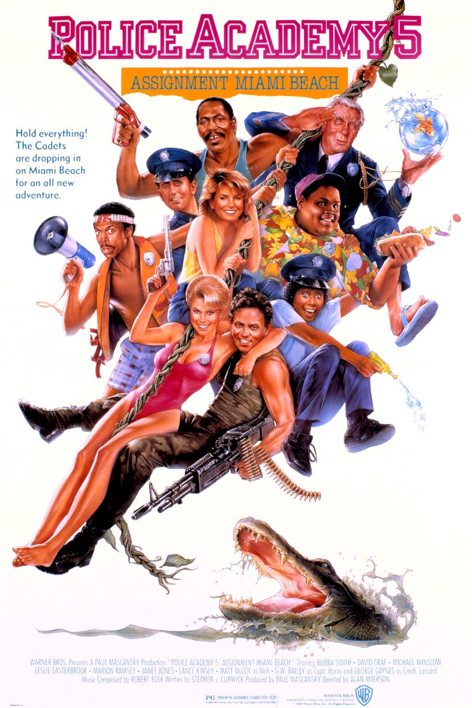 L'affiche du film Police Academy 5: Assignment: Miami Beach