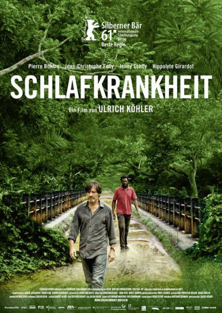 German poster of the movie Schlafkrankheit