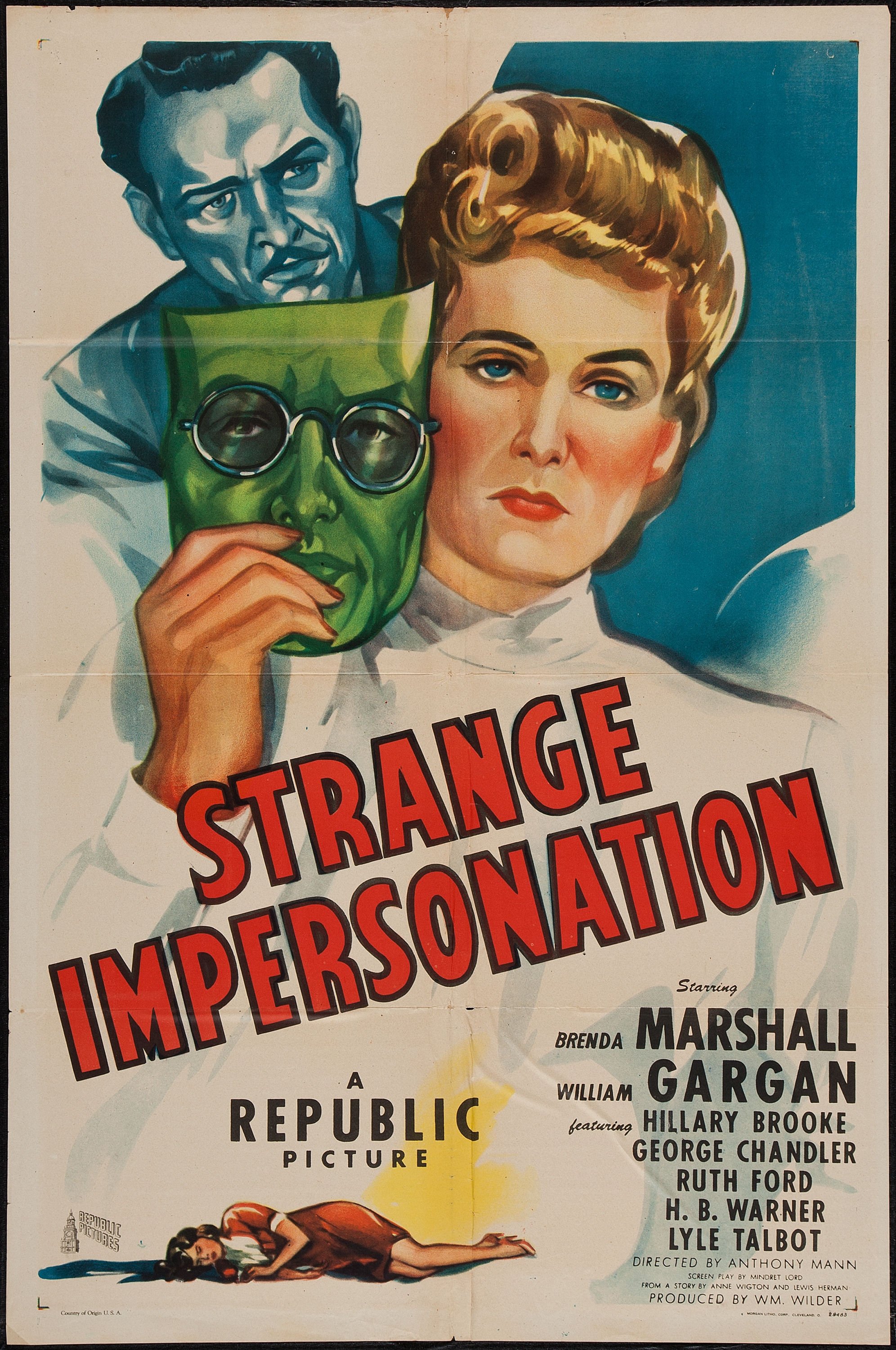 L'affiche du film Strange Impersonation