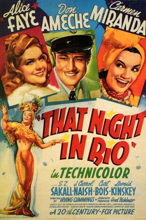 L'affiche du film That Night in Rio
