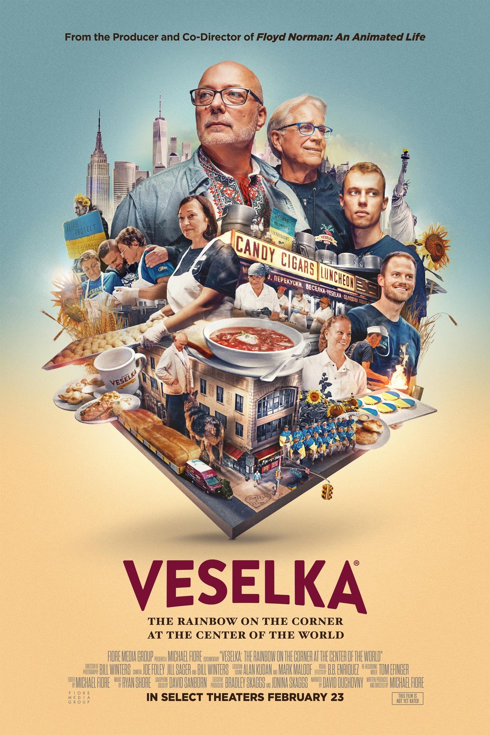 Poster of the movie Veselka: The Rainbow on the Corner at the Center of the World [2024]