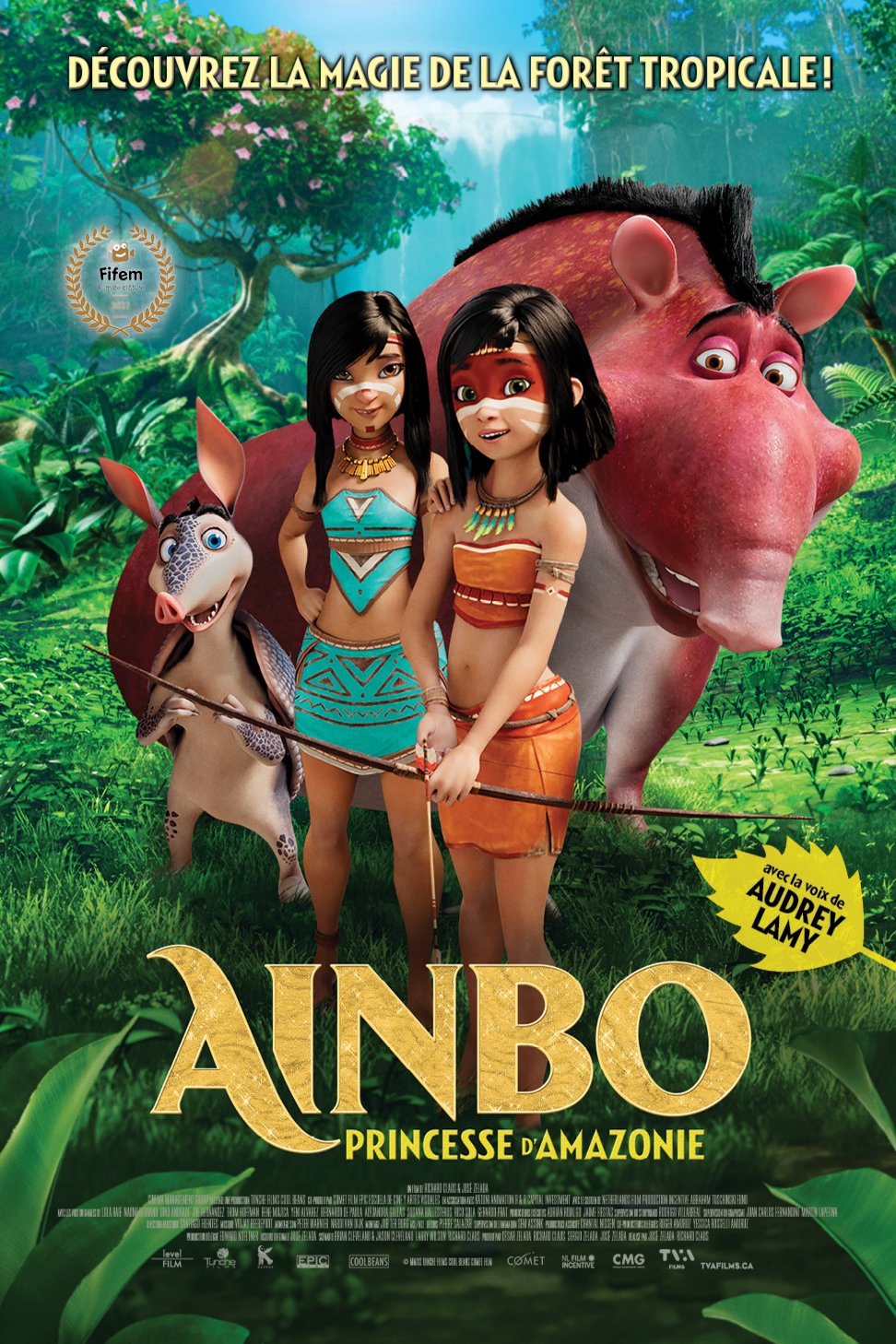L'affiche du film Ainbo, princesse d'Amazonie