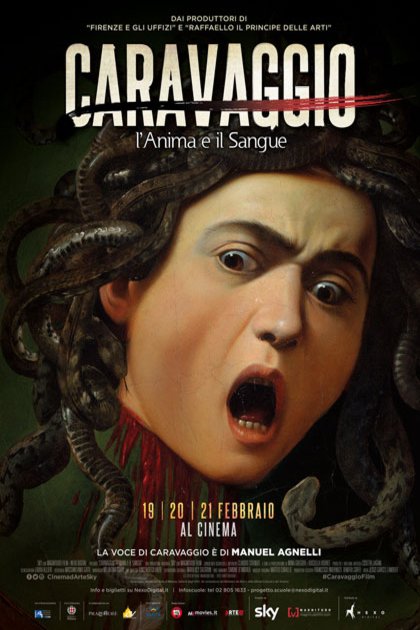 L'affiche originale du film Caravaggio: The Soul and the Blood en italien