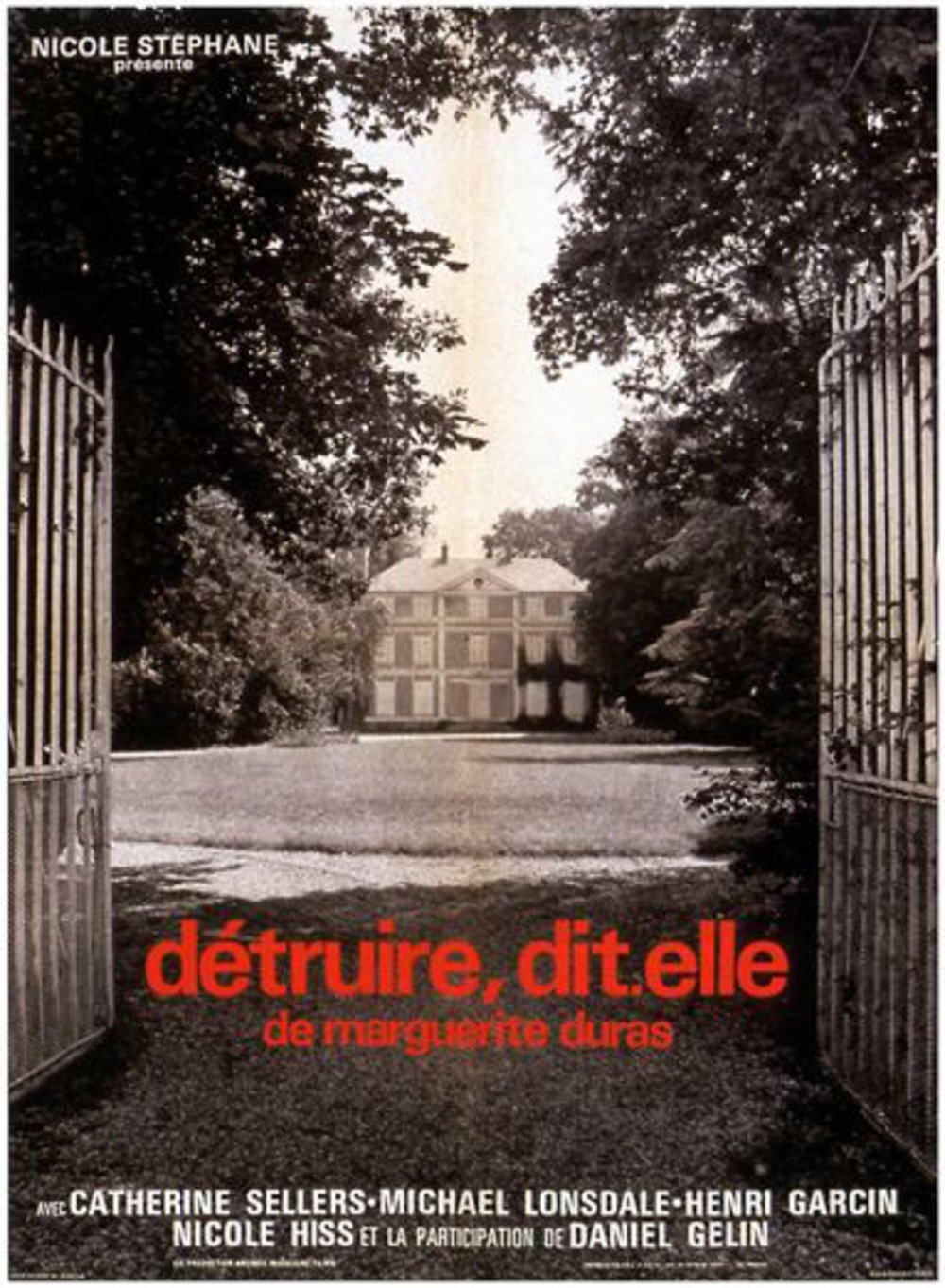 L'affiche du film Détruire dit-elle [1969]