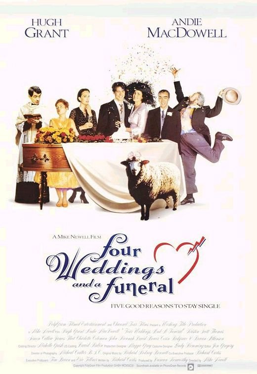 Poster of the movie Four Weddings and a Funeral