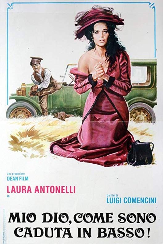 Italian poster of the movie Mio Dio, come sono caduta in basso!
