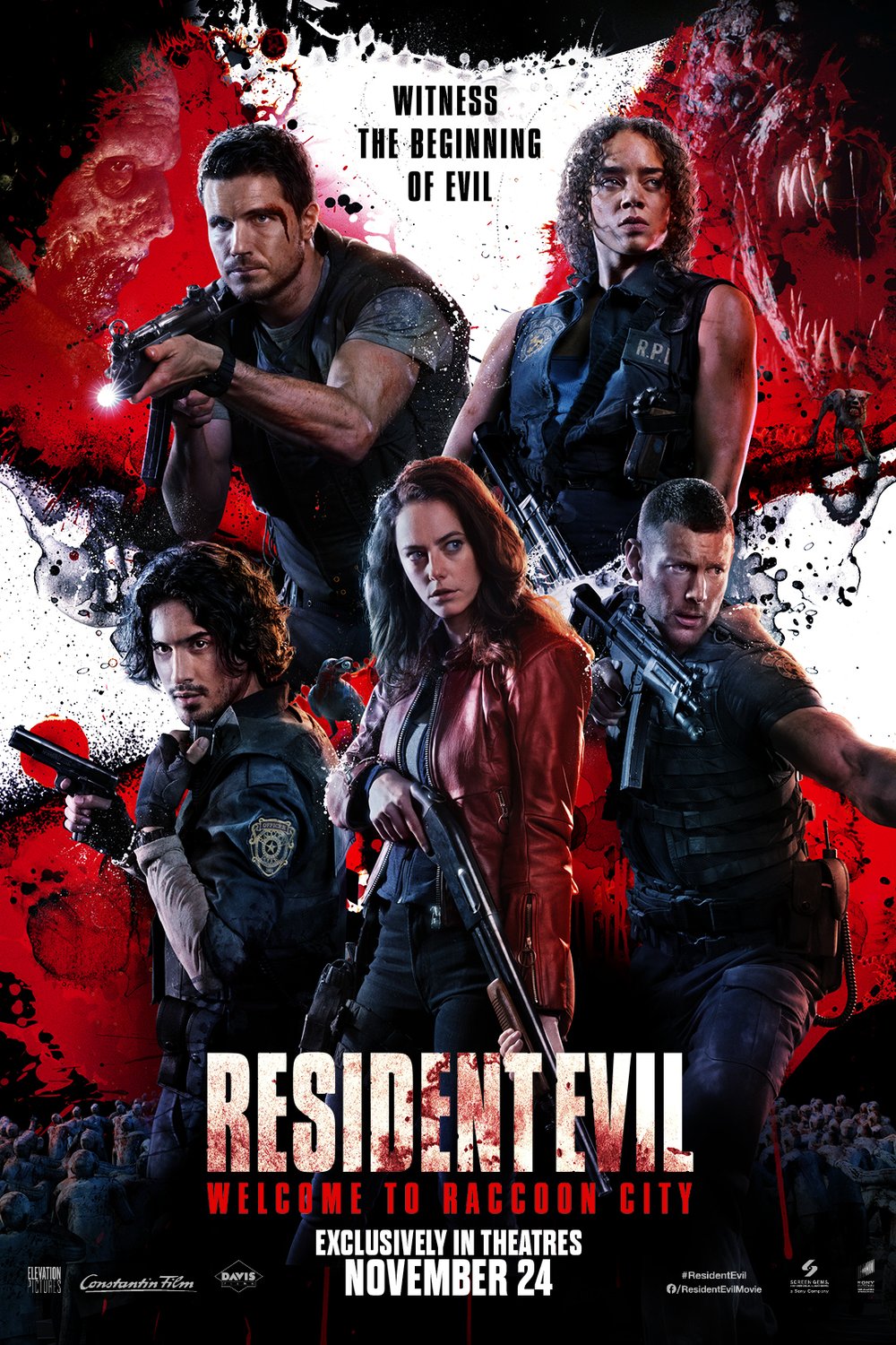 L'affiche du film Resident Evil: Welcome to Raccoon City