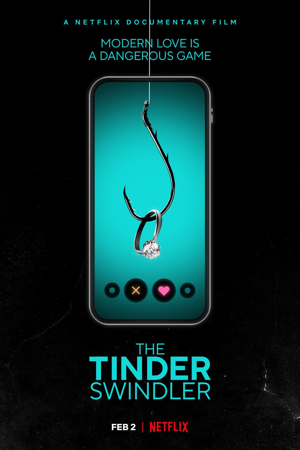 L'affiche du film Tinder Swindler