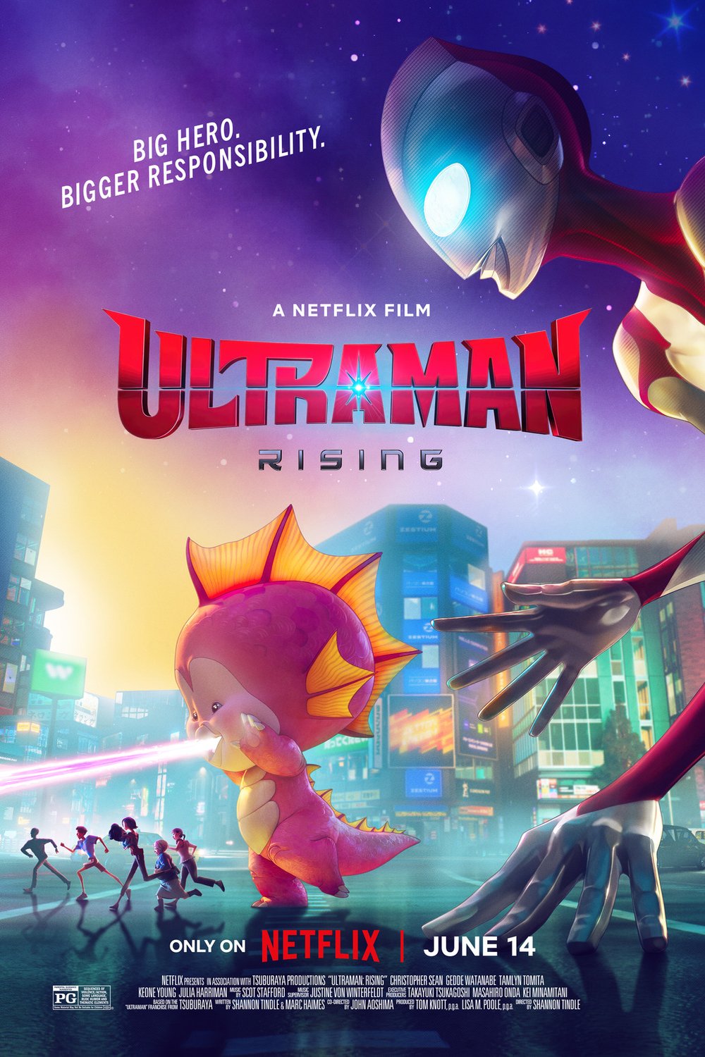L'affiche du film Ultraman: Rising [2024]