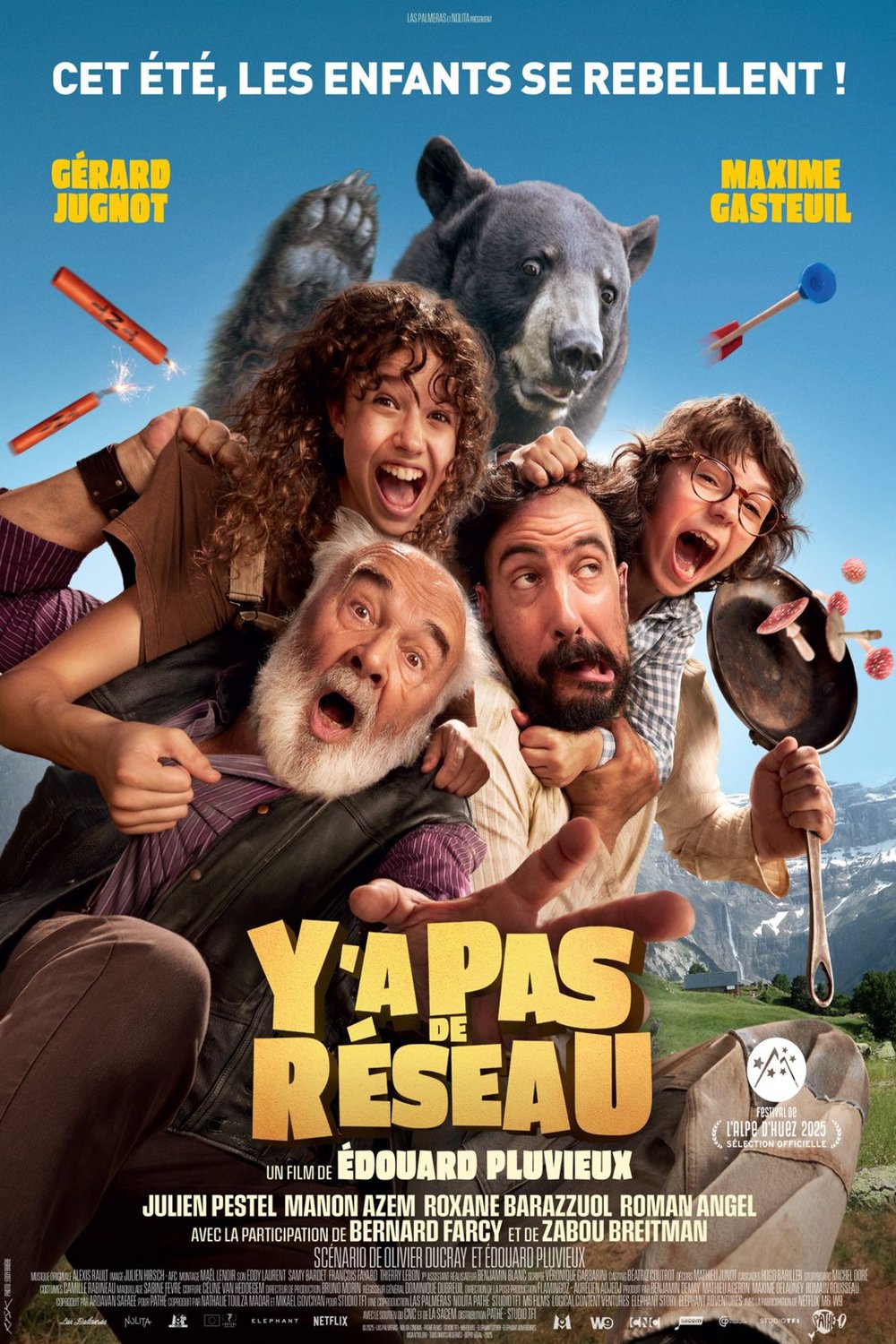 L'affiche du film Y a pas de réseau