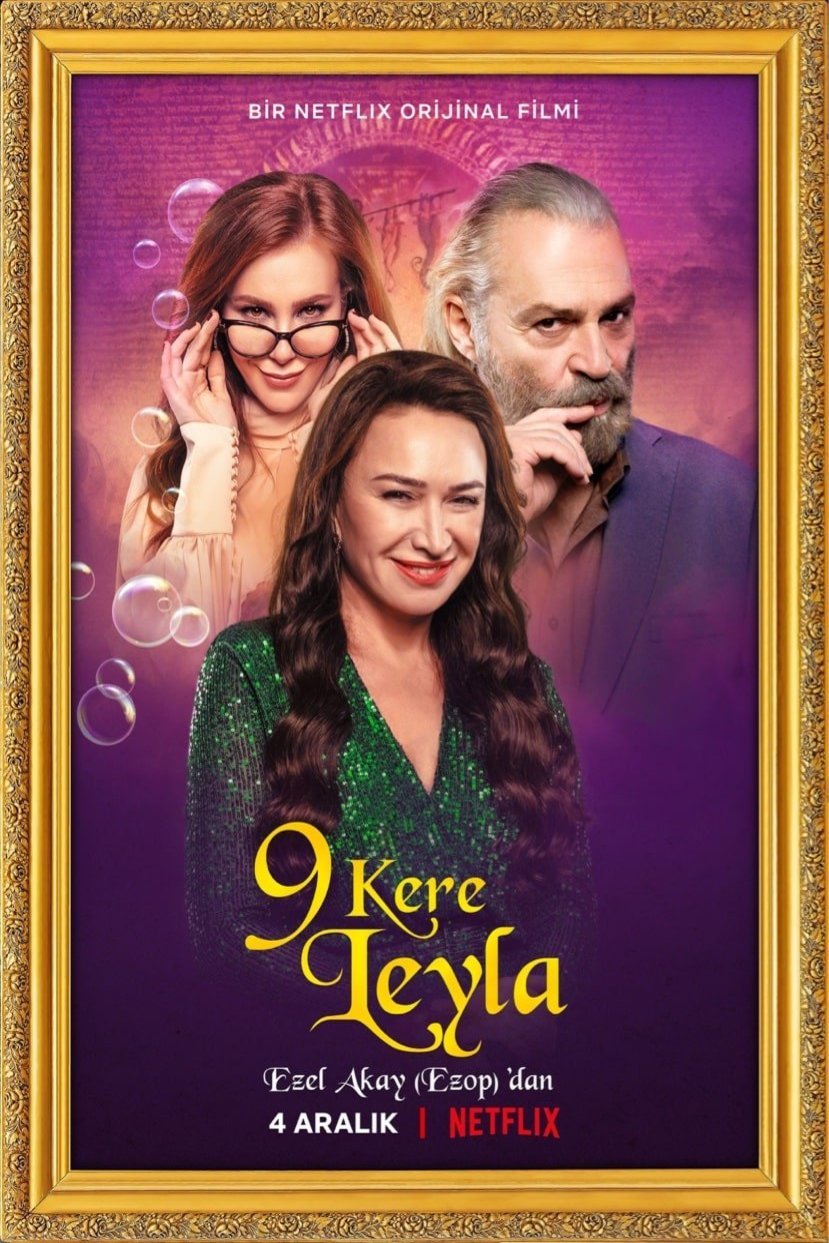 Turkish poster of the movie 9 Kere Leyla