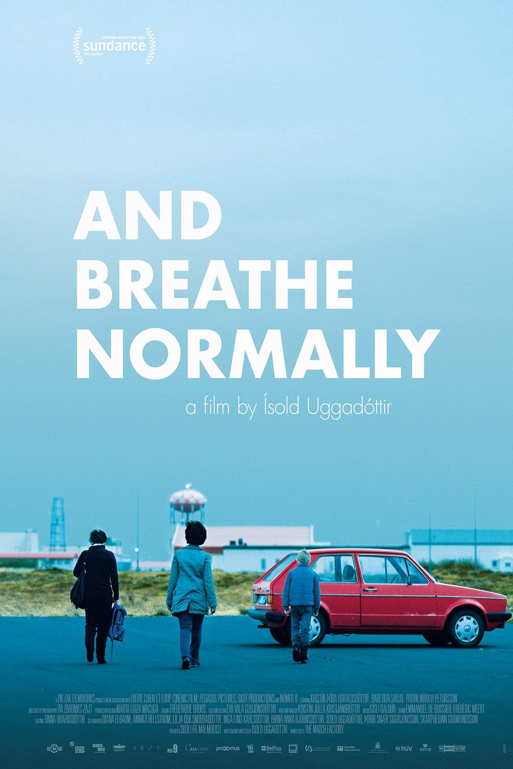 Icelandic poster of the movie And Breathe Normally