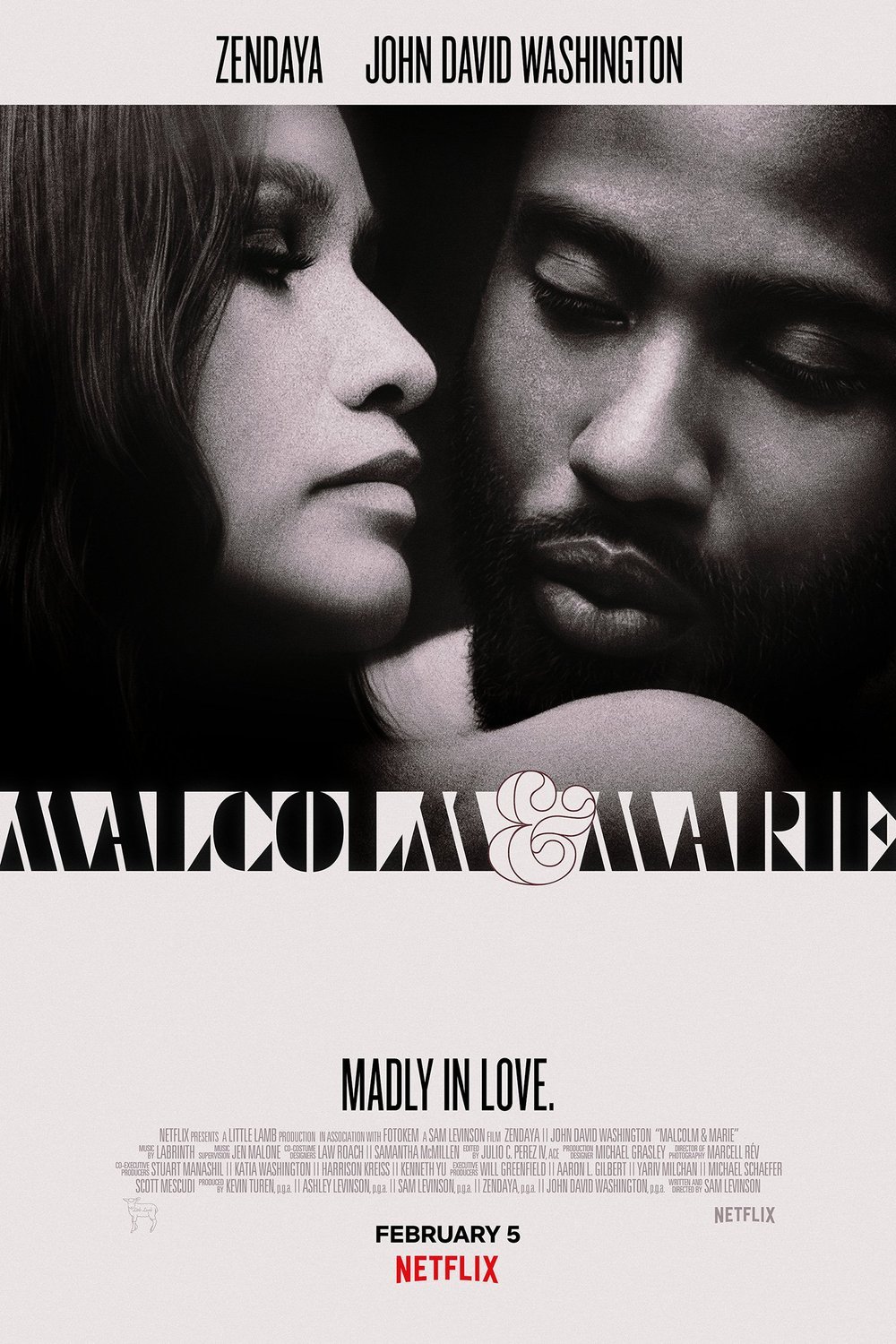 L'affiche du film Malcolm & Marie [2021]