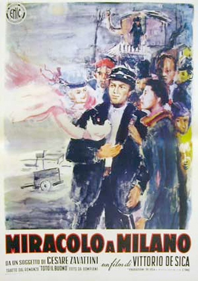 L'affiche originale du film Miracle à Milan en italien