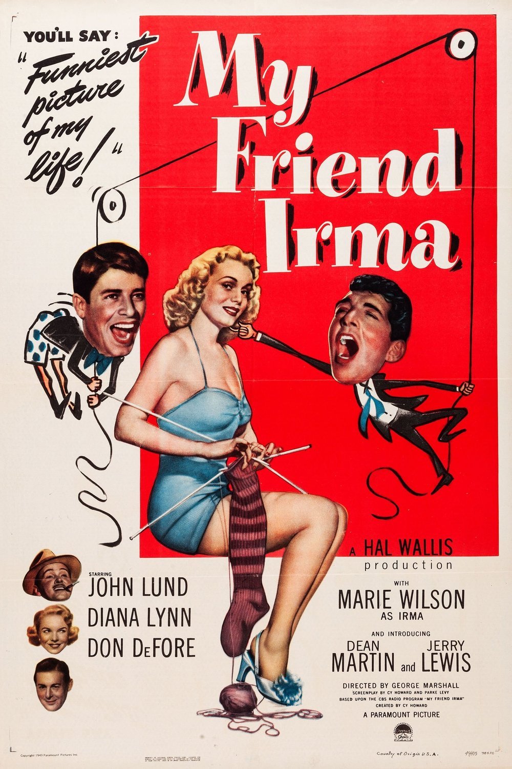 L'affiche du film My Friend Irma