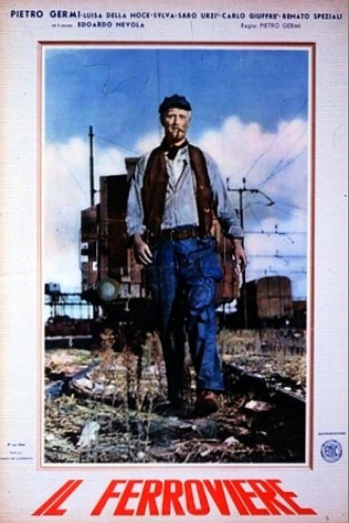 L'affiche originale du film Il ferroviere en italien