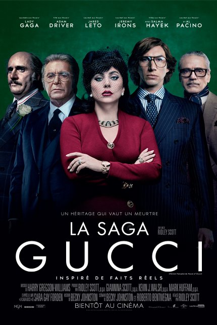 L'affiche du film La Saga Gucci