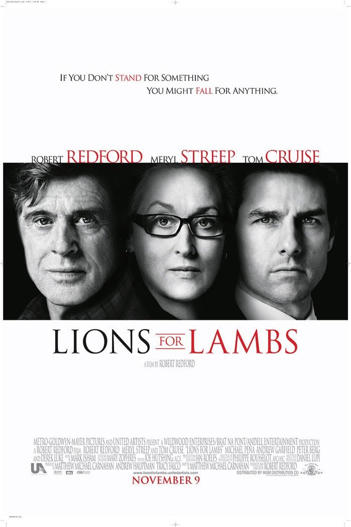 L'affiche du film Lions for Lambs