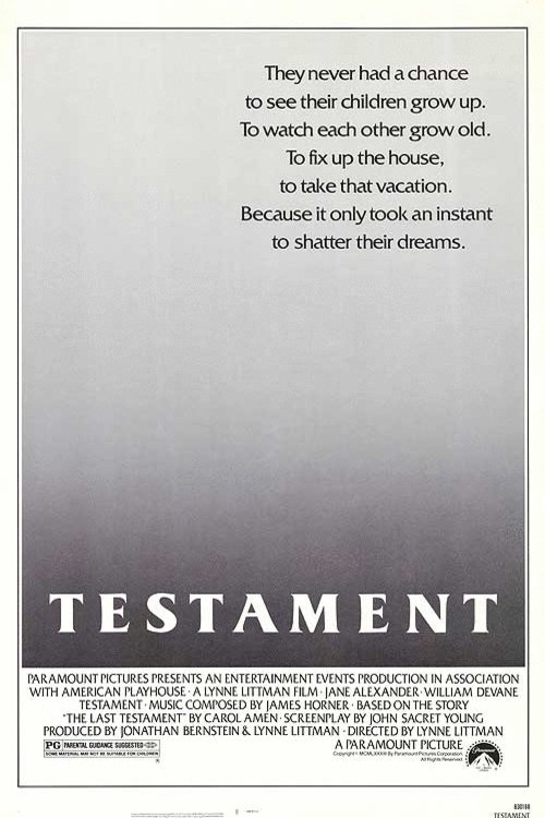 L'affiche du film Testament