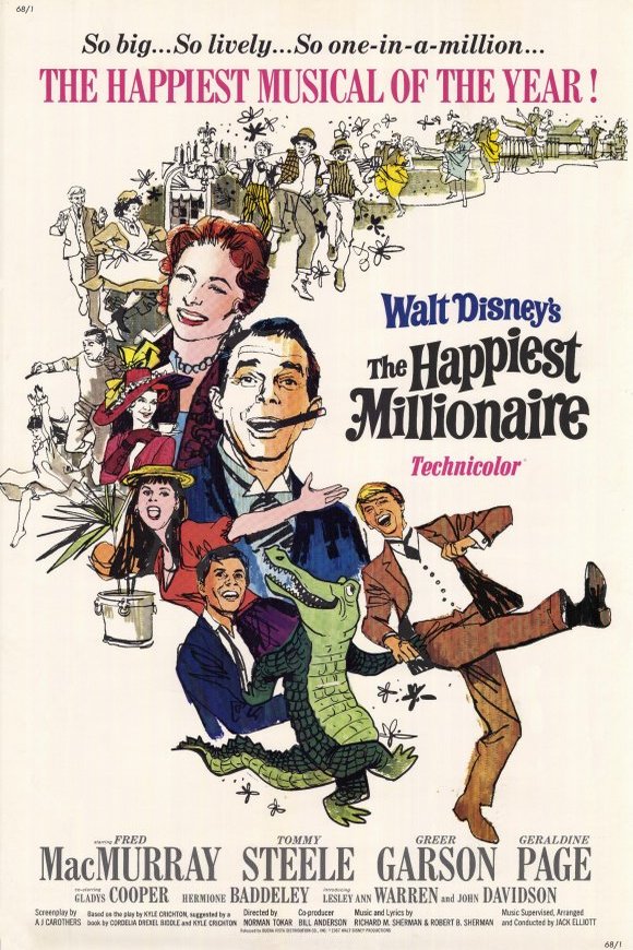 L'affiche du film The Happiest Millionaire