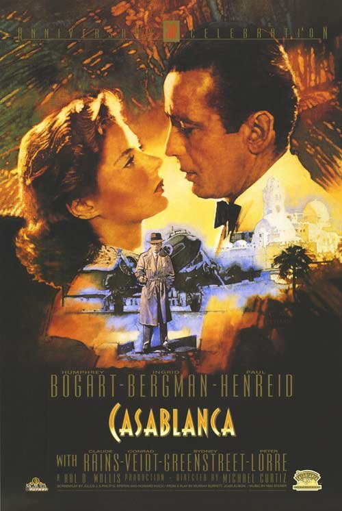 L'affiche du film Casablanca v.f.