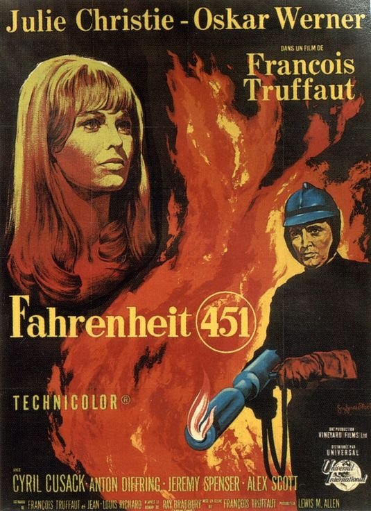 L'affiche du film Fahrenheit 451