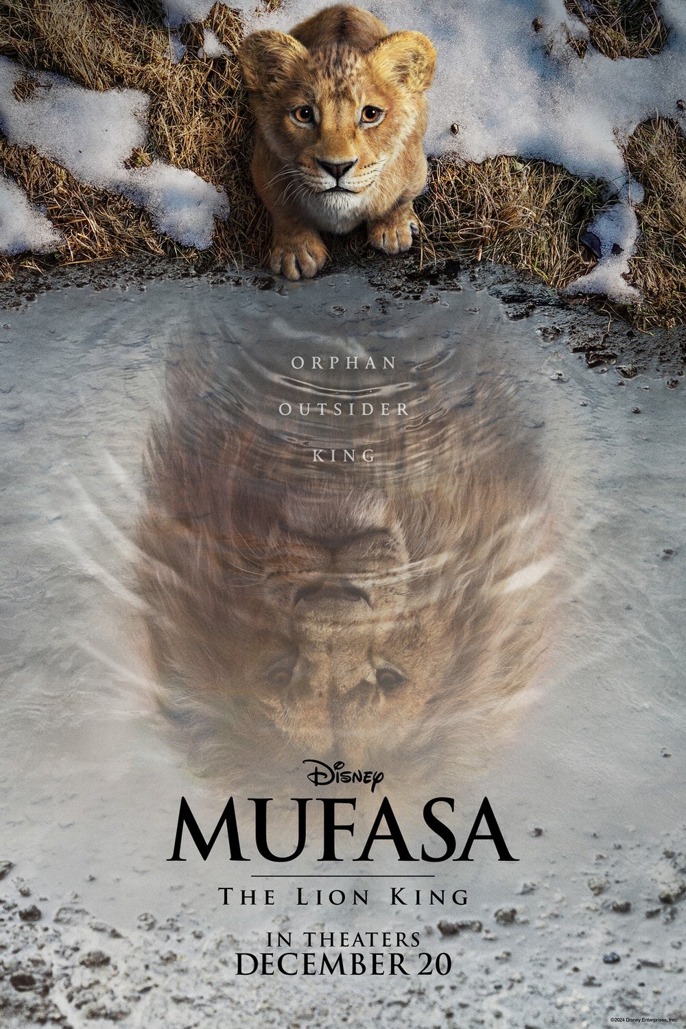 L'affiche du film Mufasa: Le Roi Lion