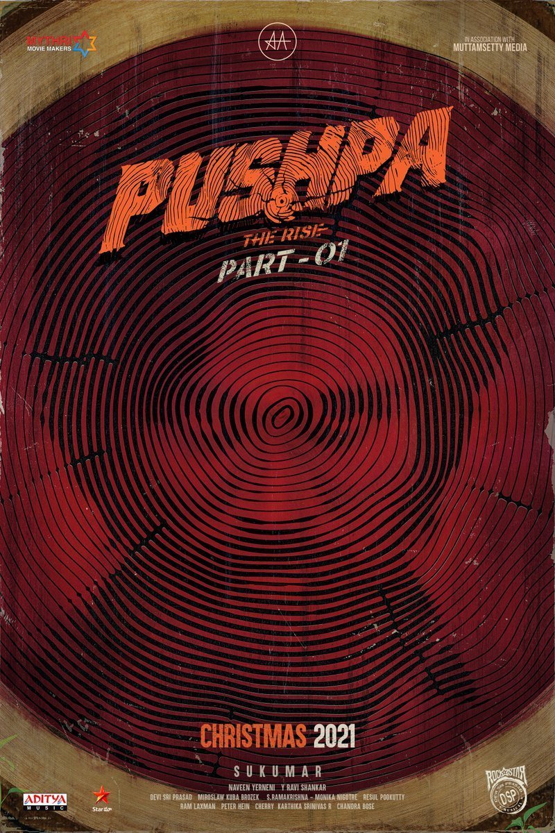 L'affiche du film Pushpa: The Rise - Part 1