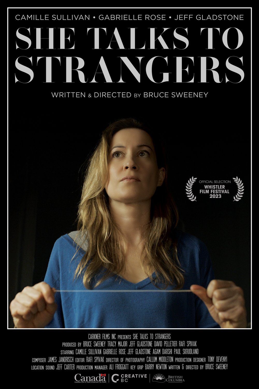L'affiche du film She Talks to Strangers [2023]