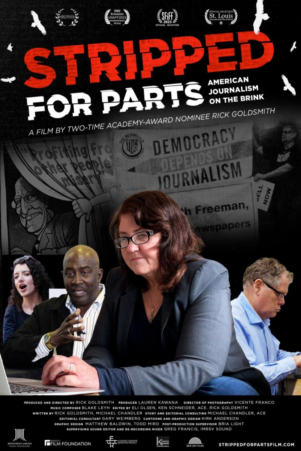 Poster of the movie Stripped for Parts: American Journalism on the Brink [2023]