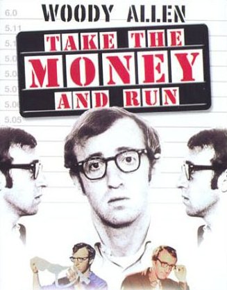 L'affiche du film Take the Money and Run
