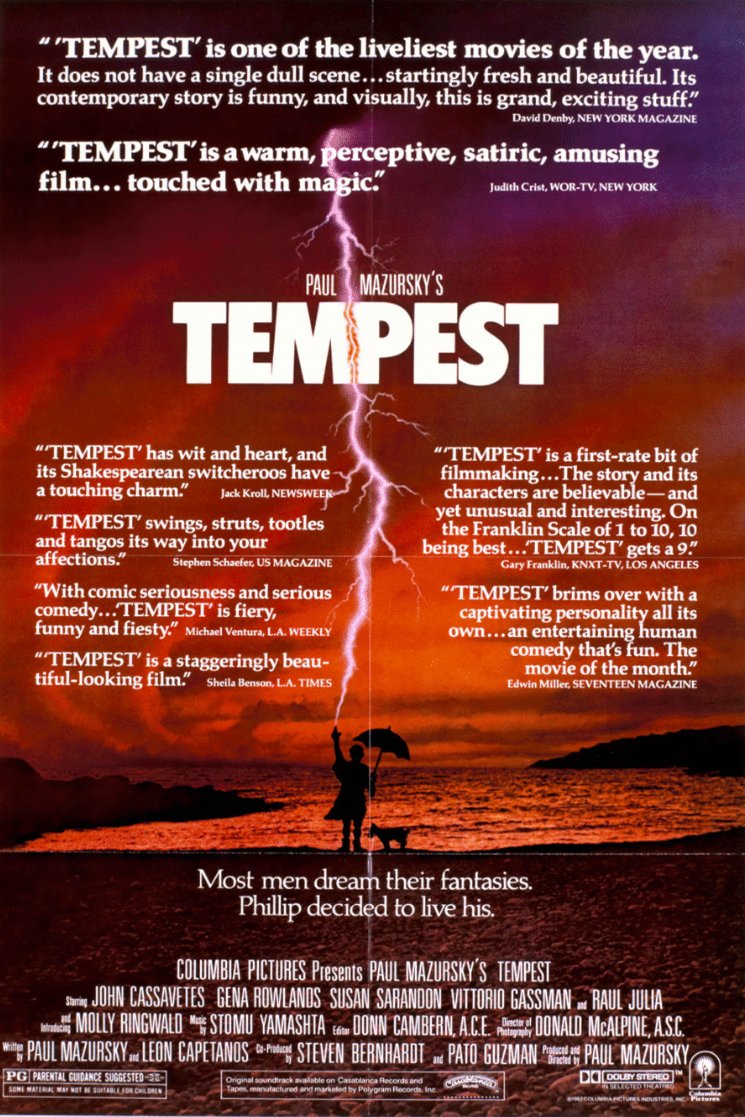 L'affiche du film Tempest