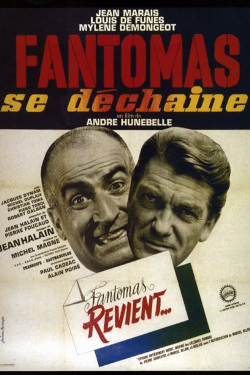 L'affiche du film Fantômas se déchaîne