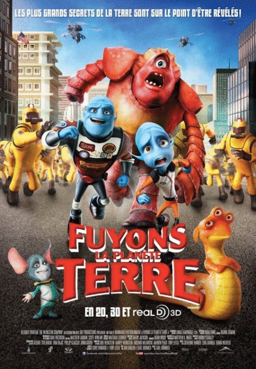 L'affiche du film Fuyons la planète Terre