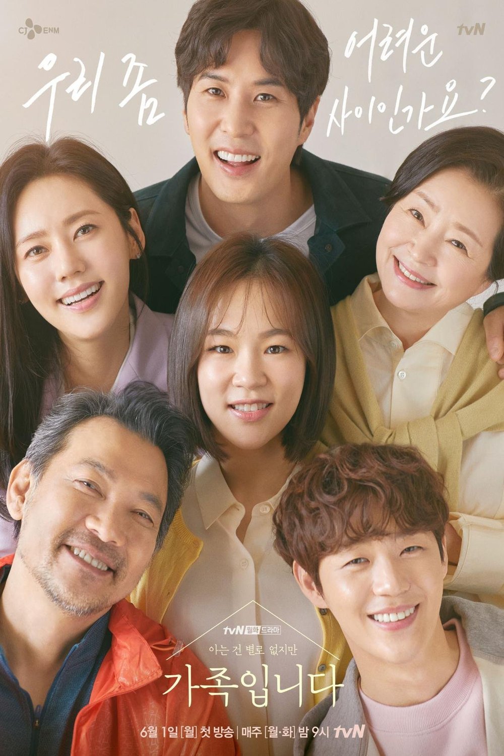 L'affiche originale du film My Unfamiliar Family en coréen