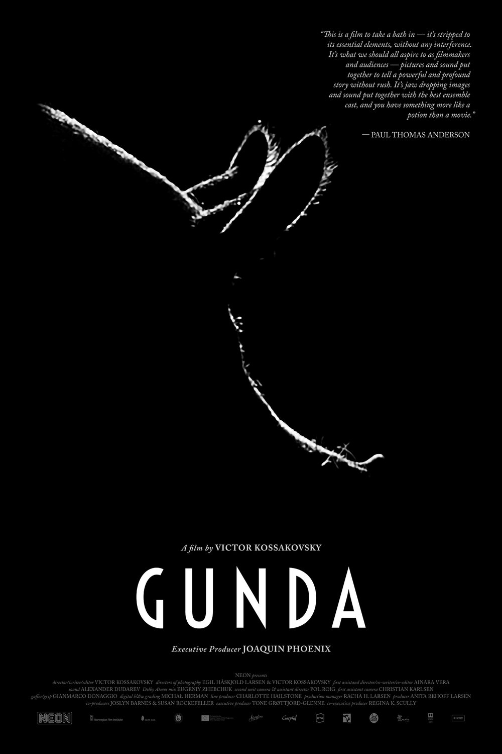 L'affiche du film Gunda [2020]