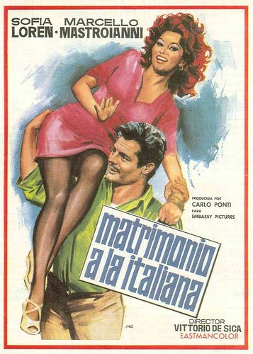 L'affiche du film Marriage Italian Style