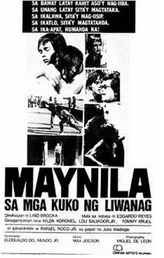 L'affiche du film Maynila: Sa mga kuko ng liwanag