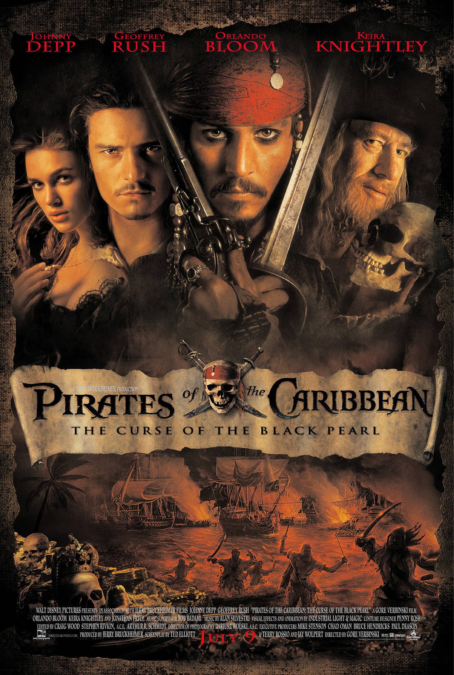 Poster of the movie Pirates of the Caribbean: The Curse of the Black Pearl