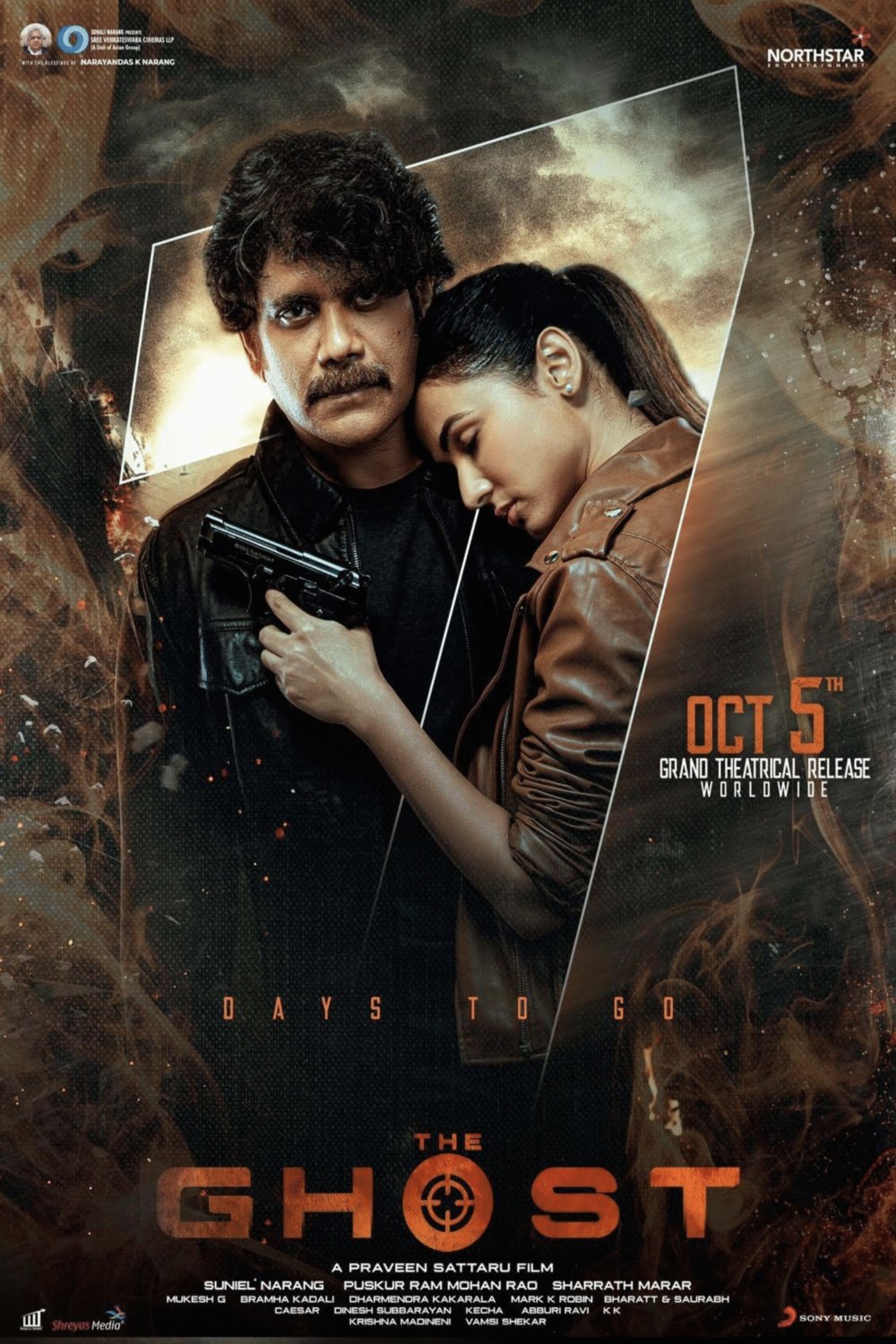 L'affiche originale du film The Ghost en Telugu