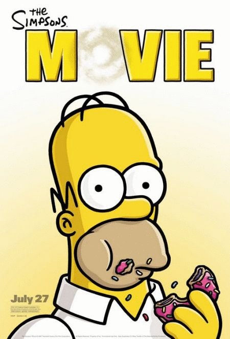 L'affiche du film The Simpsons Movie
