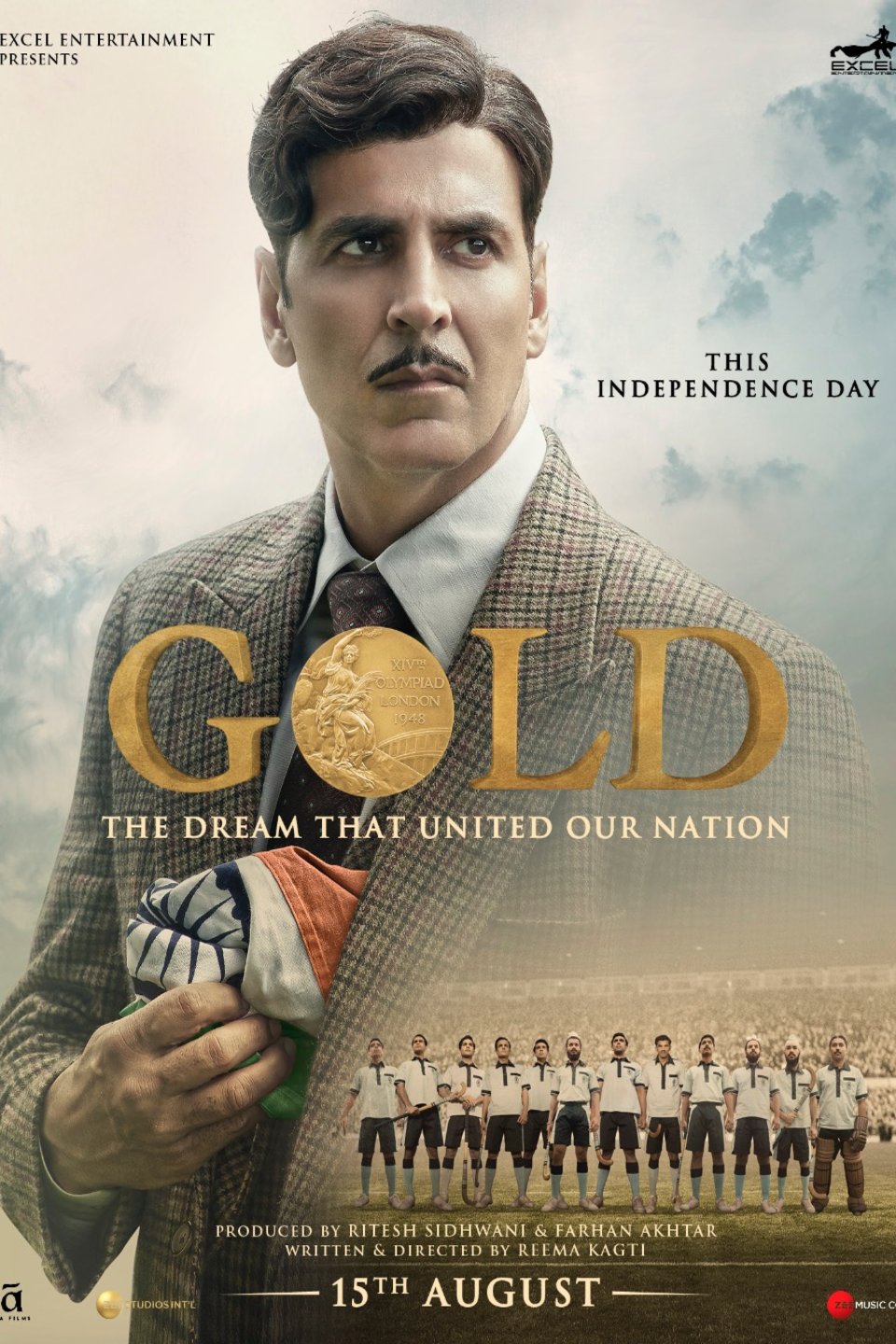 Hindi poster of the movie Gold: The Dream that United Our Nation