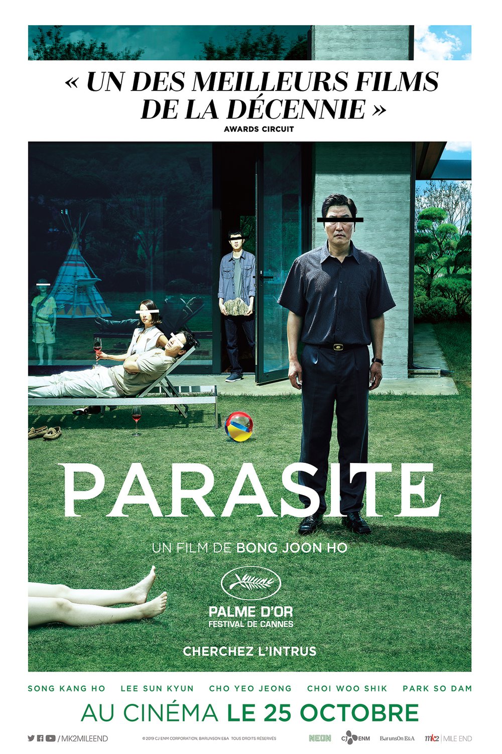 L'affiche du film Parasite v.f.