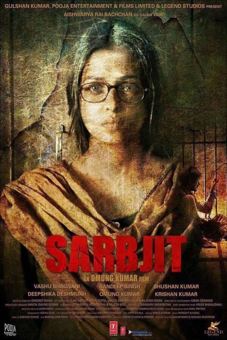 Hindi poster of the movie Sarbjit