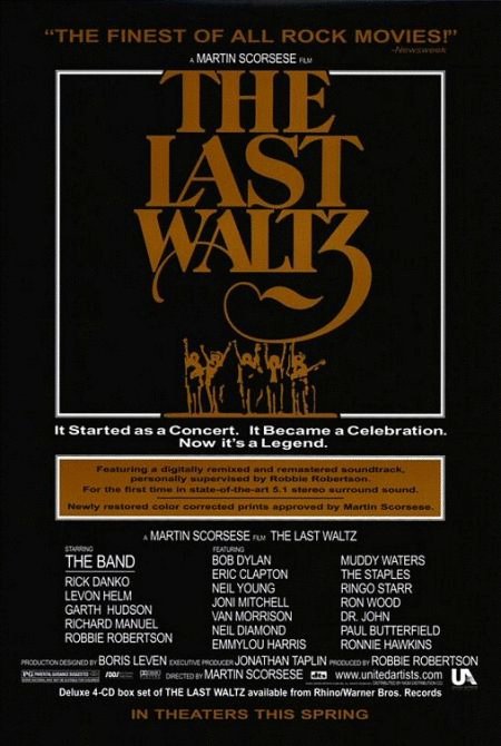 L'affiche du film The Last Waltz