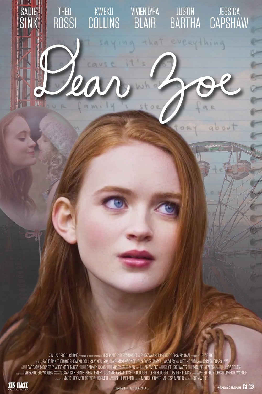 L'affiche du film Dear Zoe