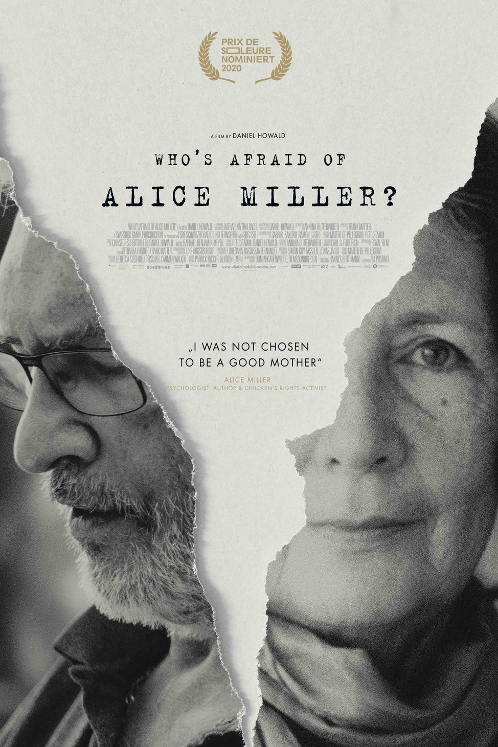 L'affiche originale du film Who's Afraid of Alice Miller? en allemand