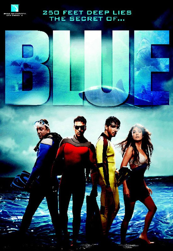 Hindi poster of the movie Blue